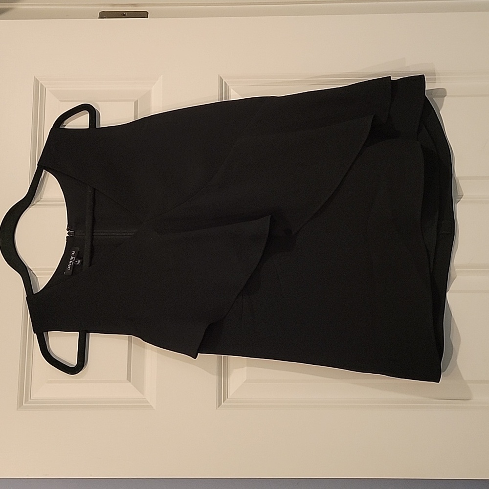 Layfette 148 Silk Black Sleeveless Top small